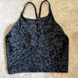 Old Navy Active Power Soft Tank / Size Medium / Color: Black/gray cheetah